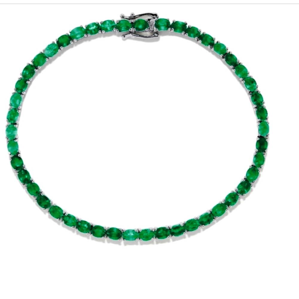 Brand New - Effy Sleek bracelet with sparkling emerald stones